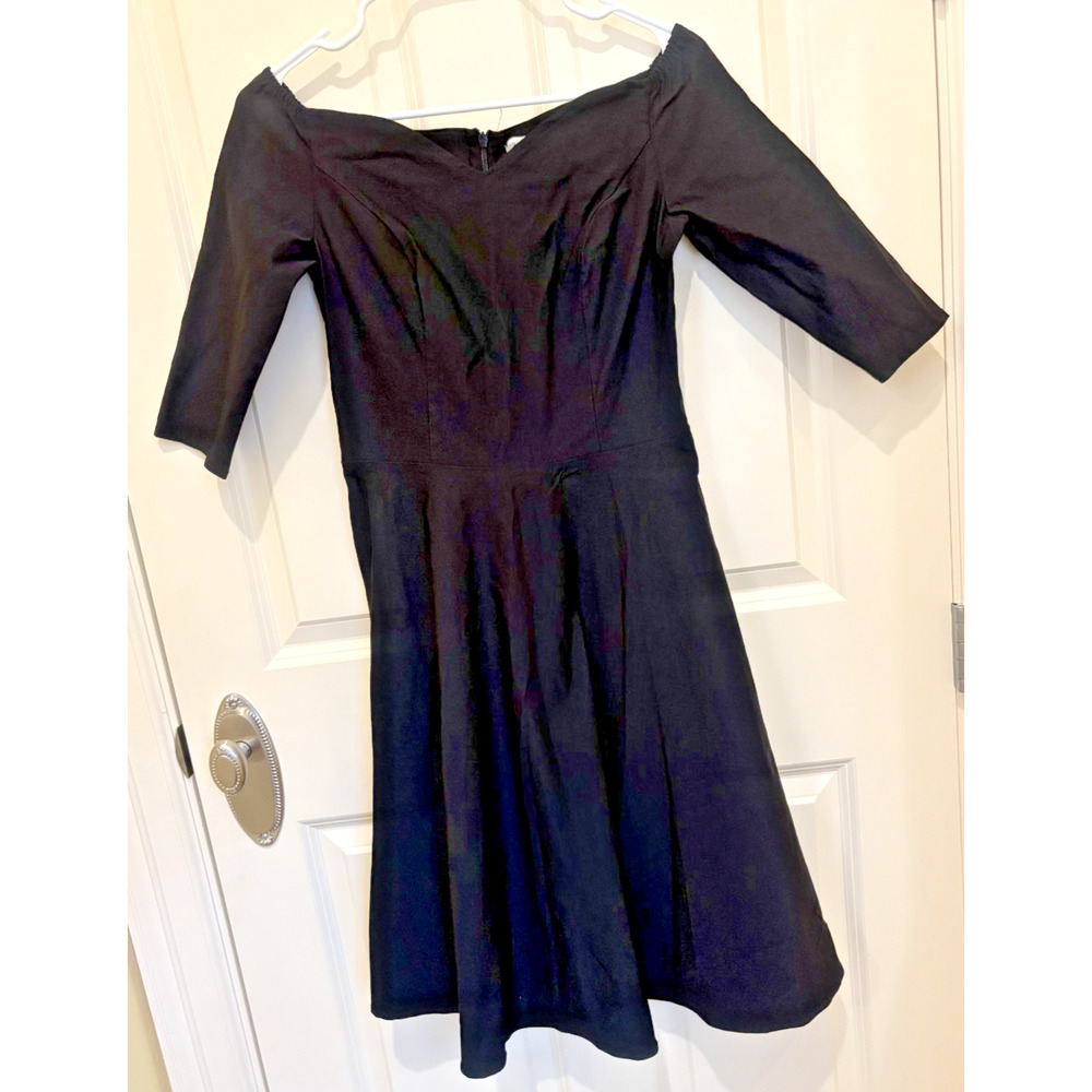 Grace Karin Women's Black Off Shoulder 3/4 Sleeve Party Swing Dress Medium Goth